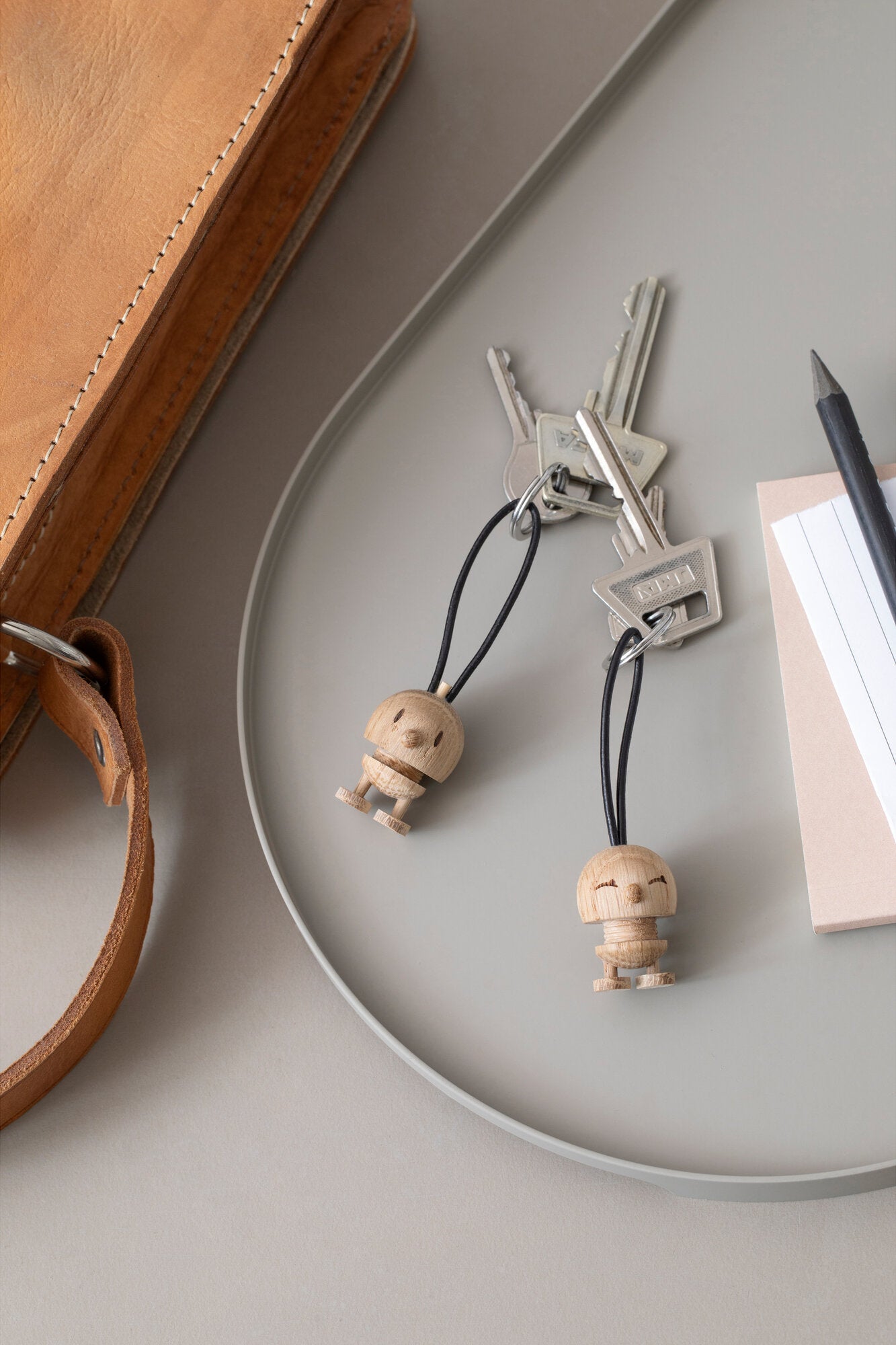 Bumble nøglering - egetræ